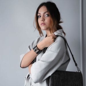 Natūralios odos apyrankė